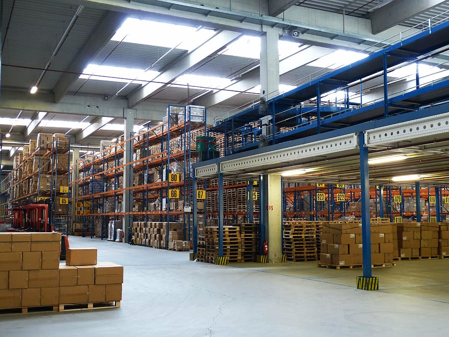 warehouse full of pallets